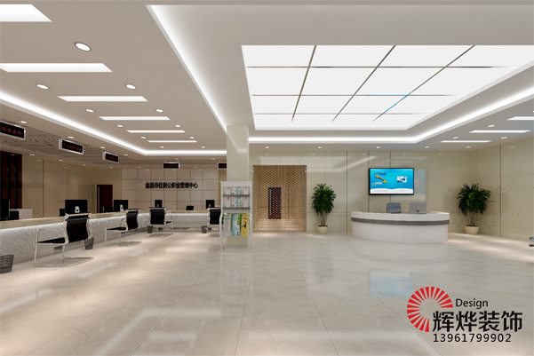 無錫辦公樓裝潢大廳