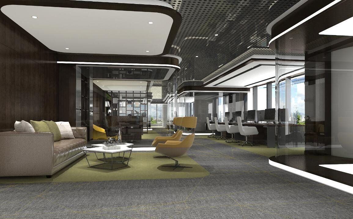 輝燁設(shè)計師許鵬飛呂氏控股辦公室設(shè)計案例說明