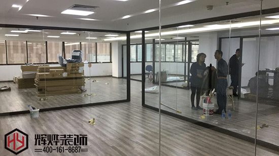 敏*紡織無錫辦公室裝修實景圖