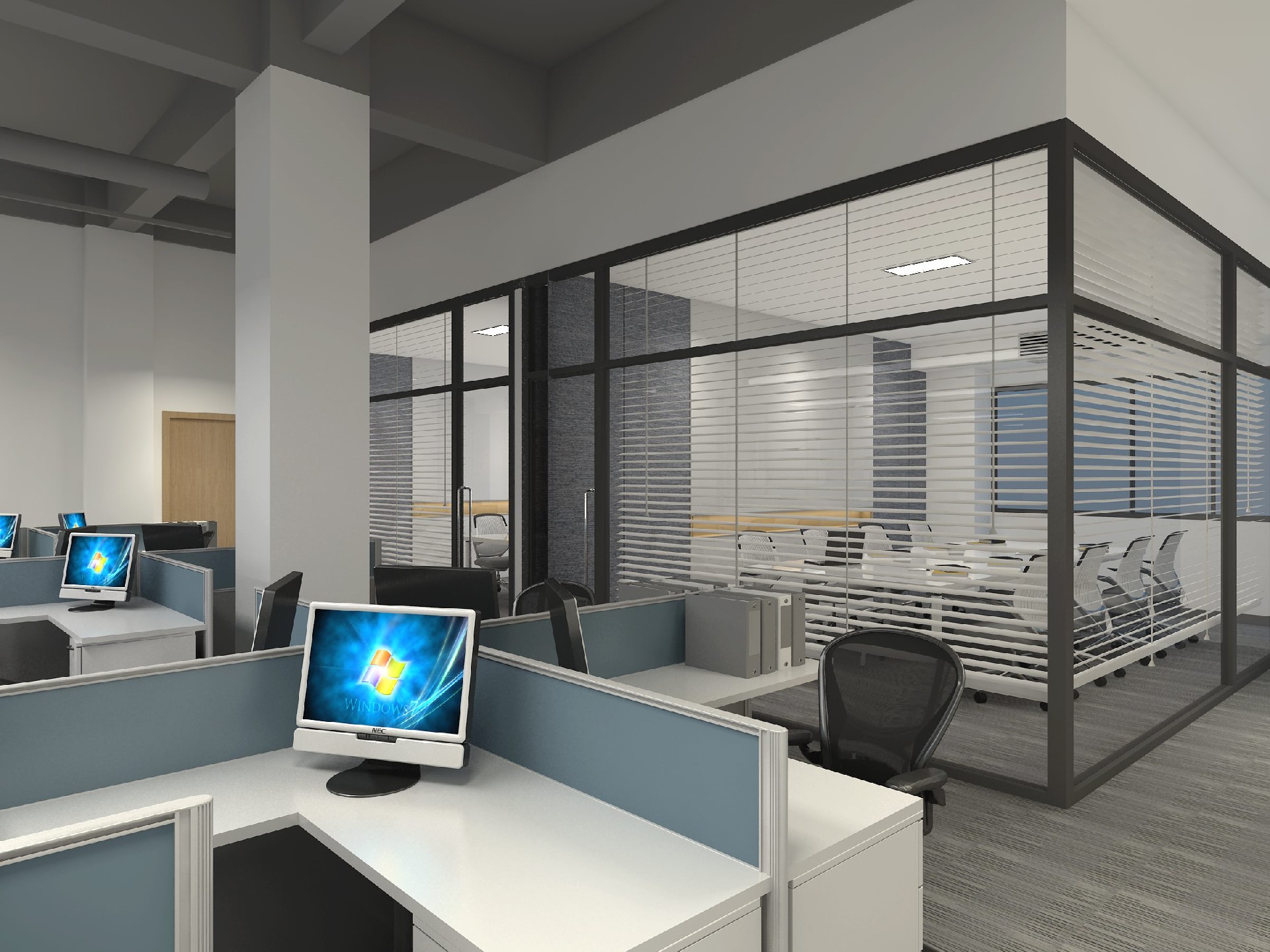 辦公環境效果圖